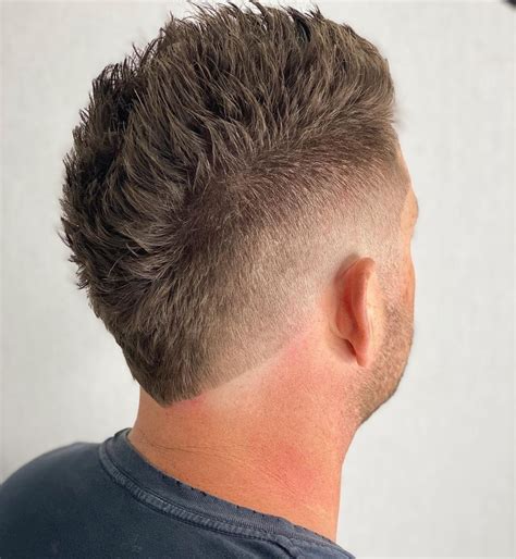 fohawk with taper|faux hawks for men.